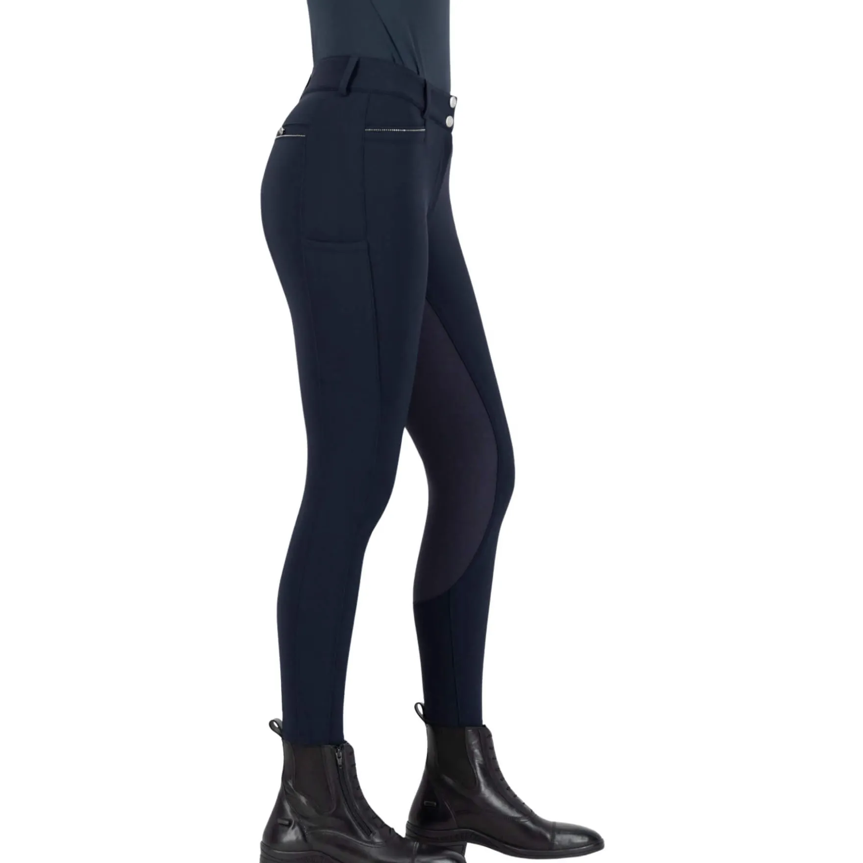 Reithose Damen ESArielle Grip Connect, Vollbesatz, Full-Grip