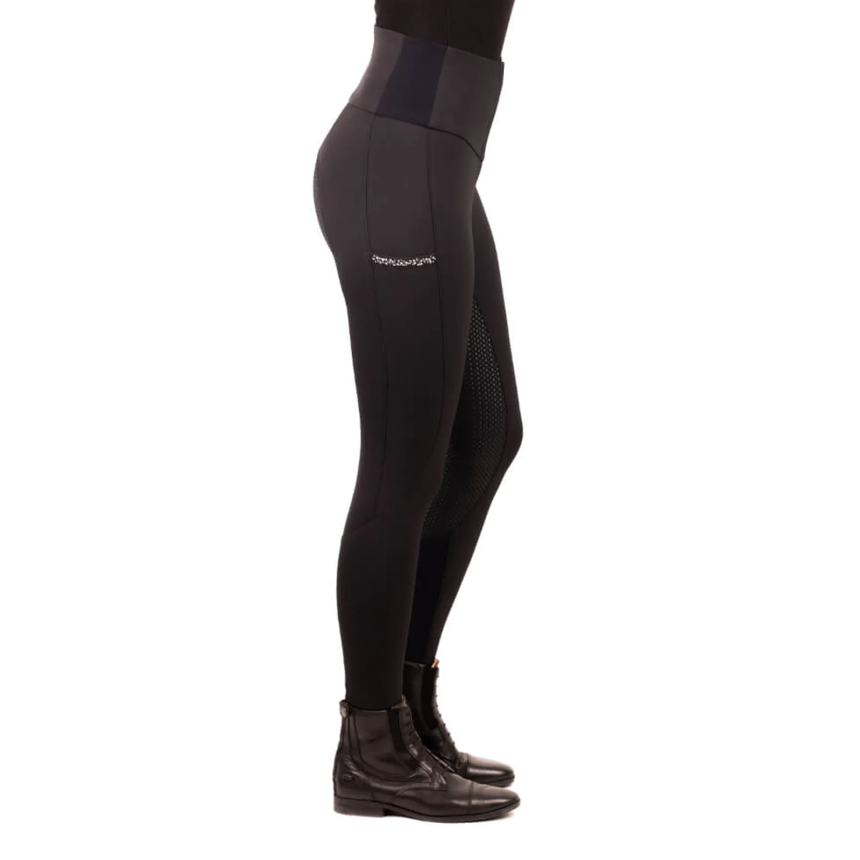 Reithose Damen ESEquitation Queen FS22, High Waist, Vollbesatz, Full-Grip