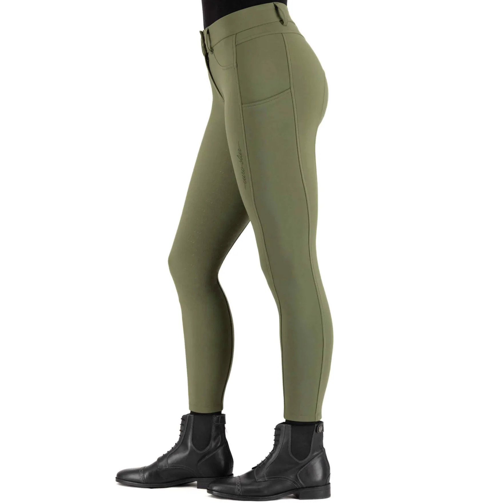 Reithose Damen ESImpress HW24, Vollbesatz, Full-Grip