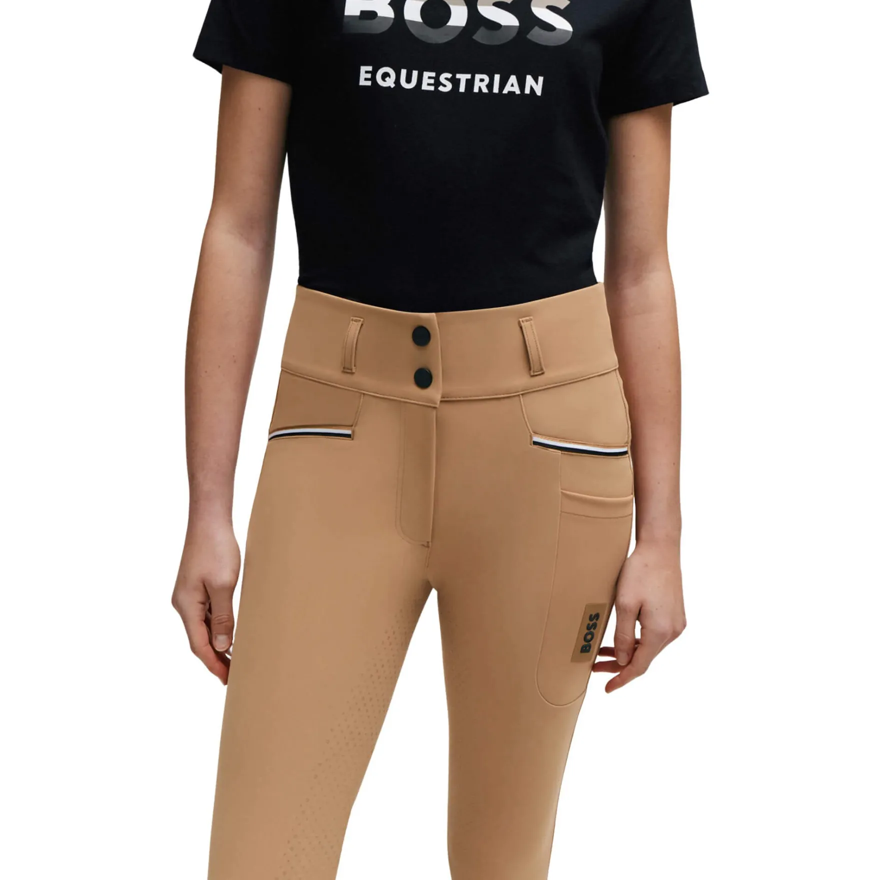 Reithose Damen Hailey High Waist FS24, Vollbesatz, Voll-Grip