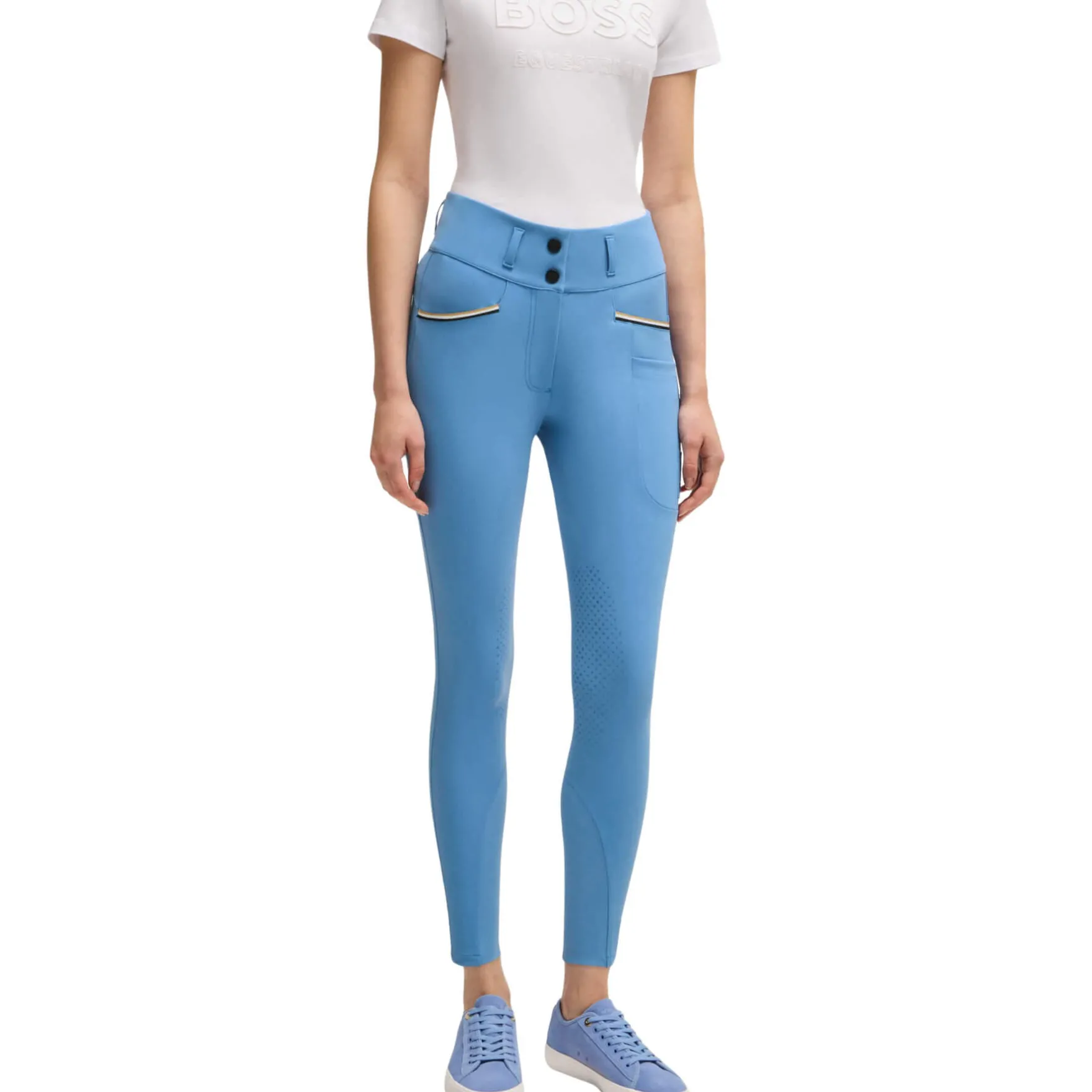 Reithose Damen Hannah FS25, High Waist, Kniebesatz, Knee-Grip