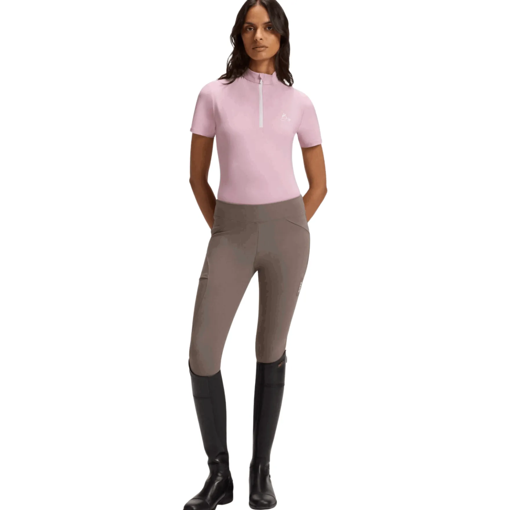 Reithose Damen Helen Hybrid FS26, Vollbesatz, Full-Grip, High Waist