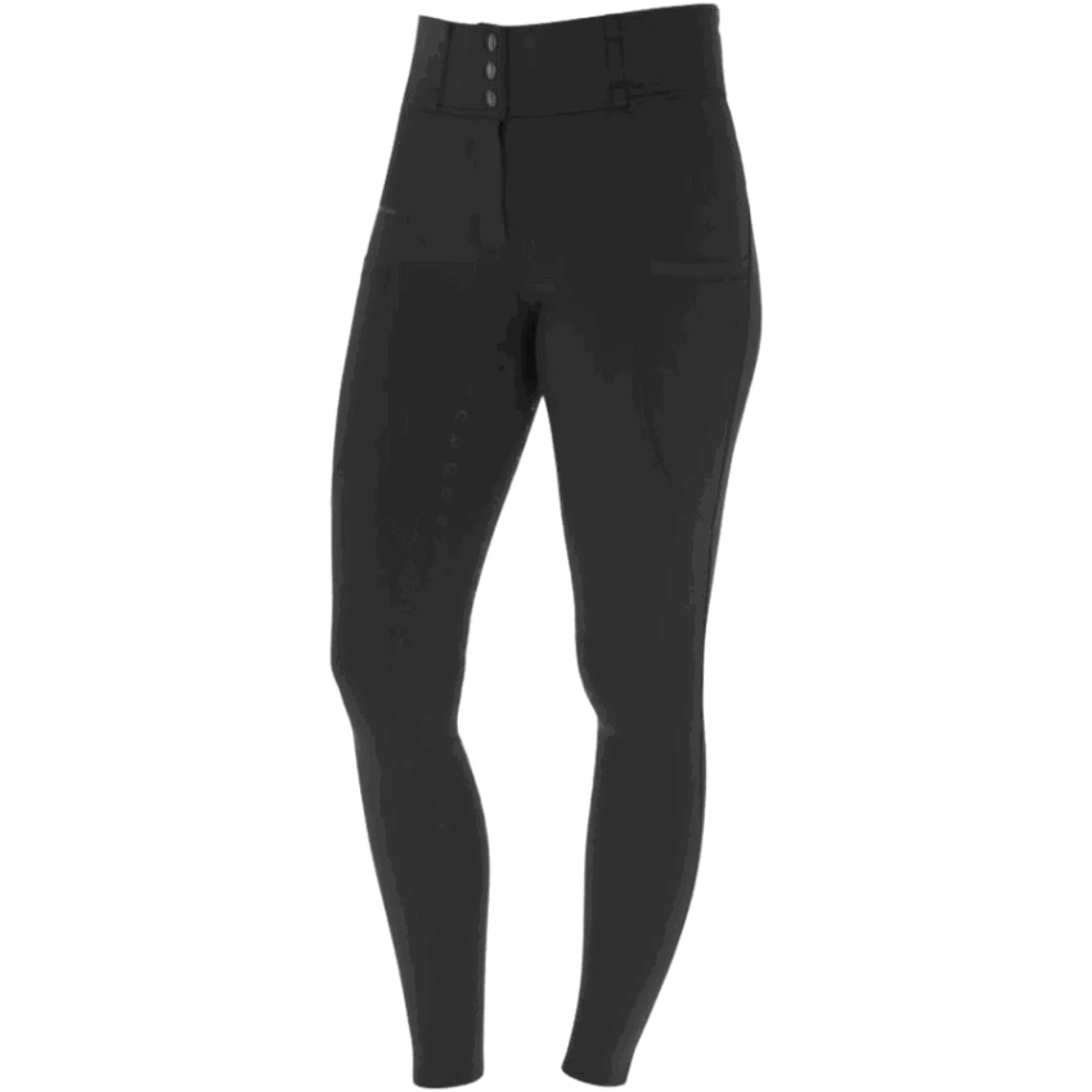Reithose Damen High Waist, Vollbesatz, Full-Grip