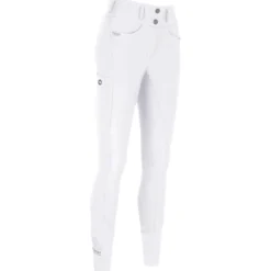 Reithose Damen Laure FlexTec Leather, Vollbesatz, Kunstleder-Besatz