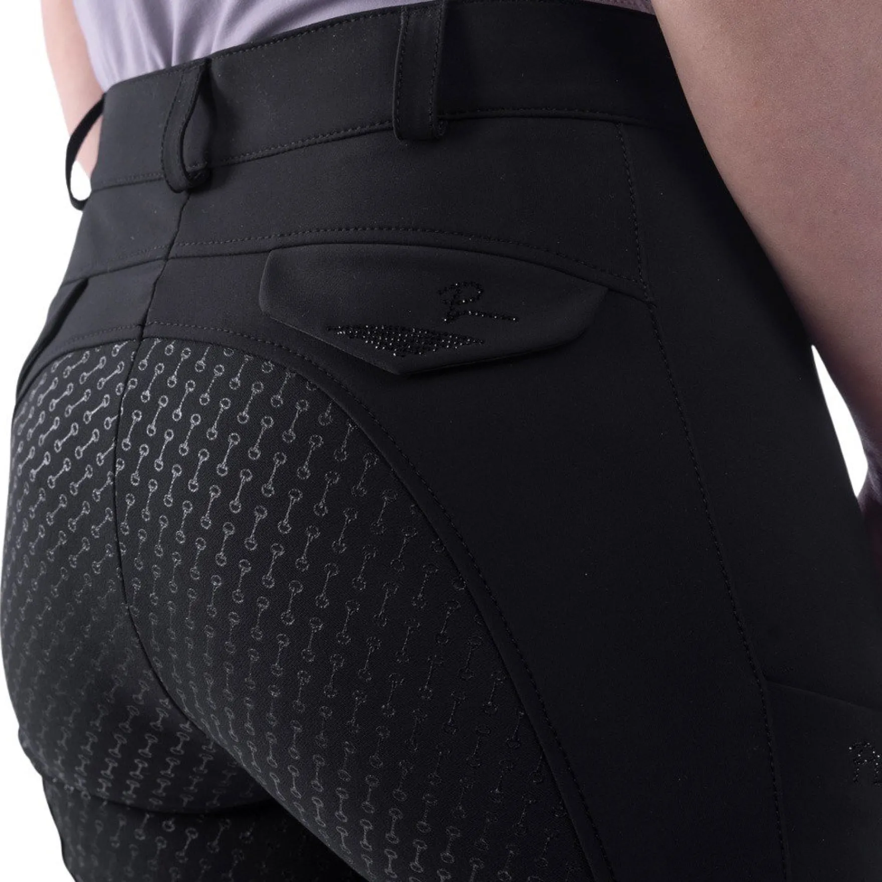 Reithose Damen Laure Grip, Vollbesatz, Full-Grip