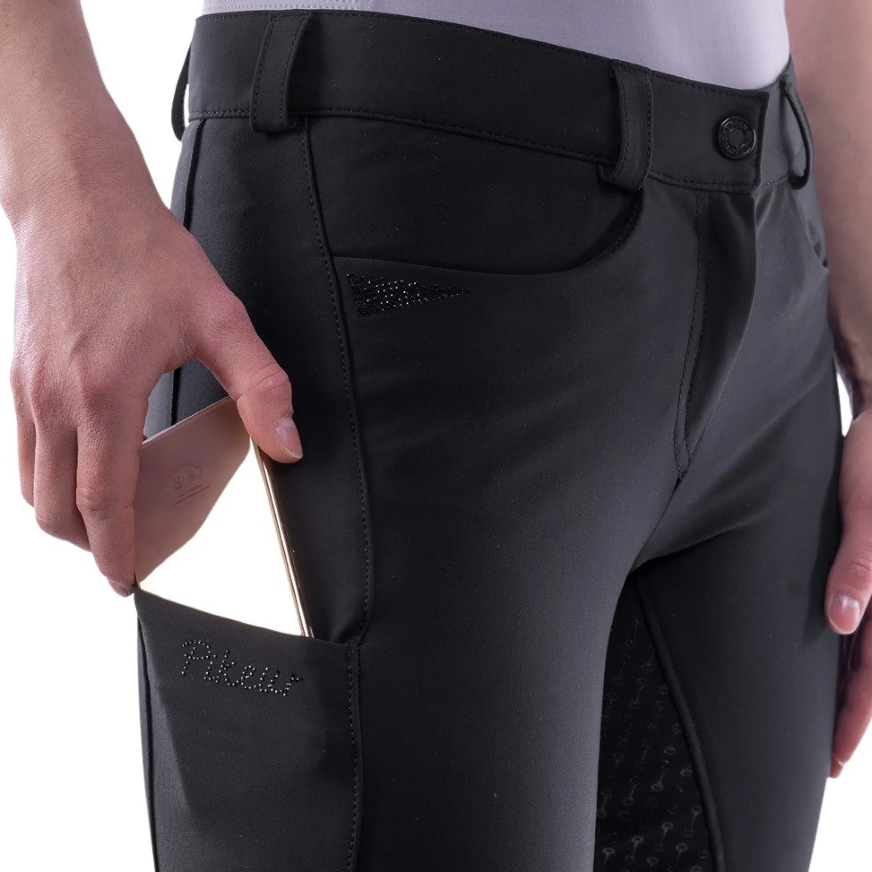 Reithose Damen Laure Grip, Vollbesatz, Full-Grip