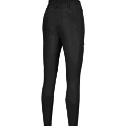 Reithose Damen New Candela FlexTec Leather, Vollbesatz, Kunstlederr-Besatz, High Waist