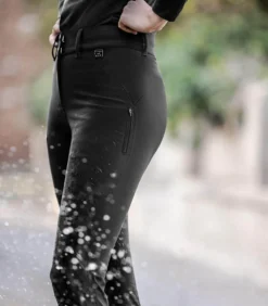 Reithose Damen Odette Silikon, Vollbesatz, Full-Grip, wasserdicht