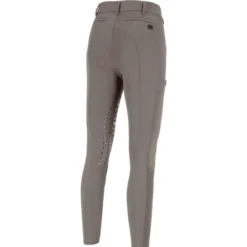 Reithose Damen Oliva Athleisure, Kniebesatz, Siebdruck-Besatz