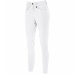 Reithose Damen Oliva Athleisure FS22, Vollbesatz, Siebdruck-Besatz