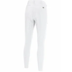 Reithose Damen Oliva Athleisure FS22, Vollbesatz, Siebdruck-Besatz