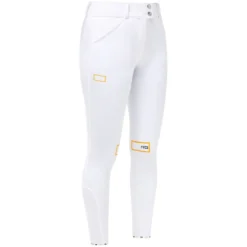 Reithose Damen RG High Waist HW22, Kniebesatz, Knee-Grip