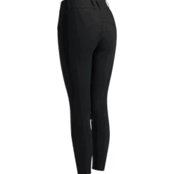 Reithose Damen RG High Waist, Kniebesatz, Knee-Grip