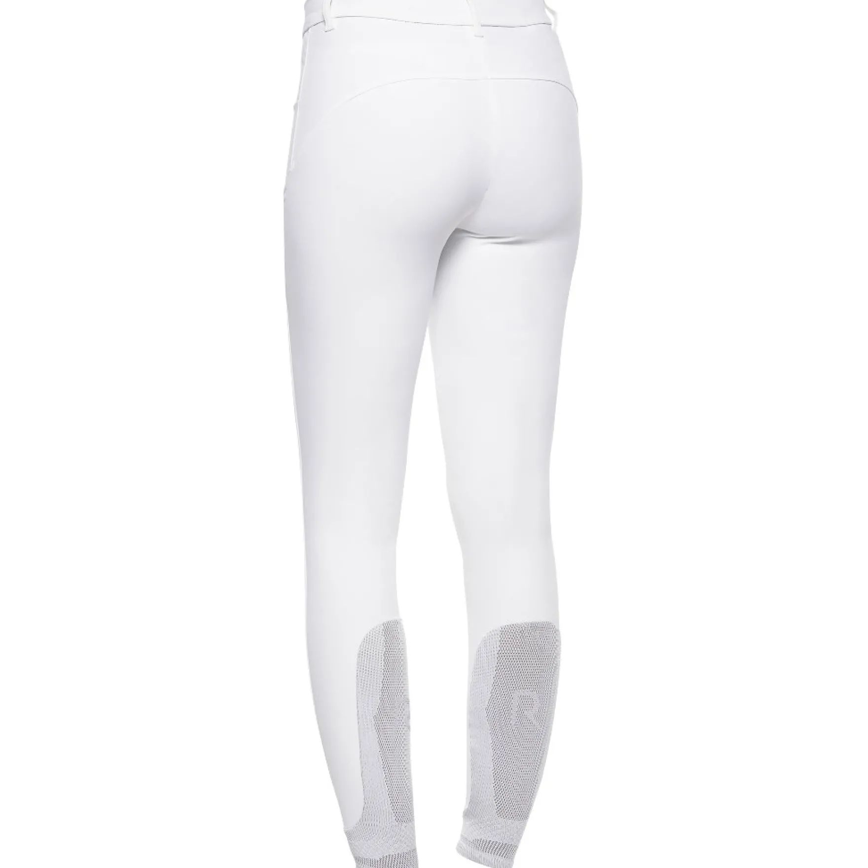 Reithose Damen RS Regular Waist, Kniebesatz, integrierter Grip