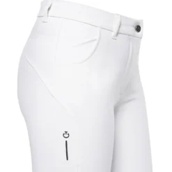 Reithose Damen RS Regular Waist, Kniebesatz, integrierter Grip