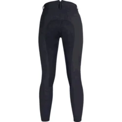 Reithose Damen Savona Style Alos, High Waist, Vollbesatz, Kunstlederbesatz