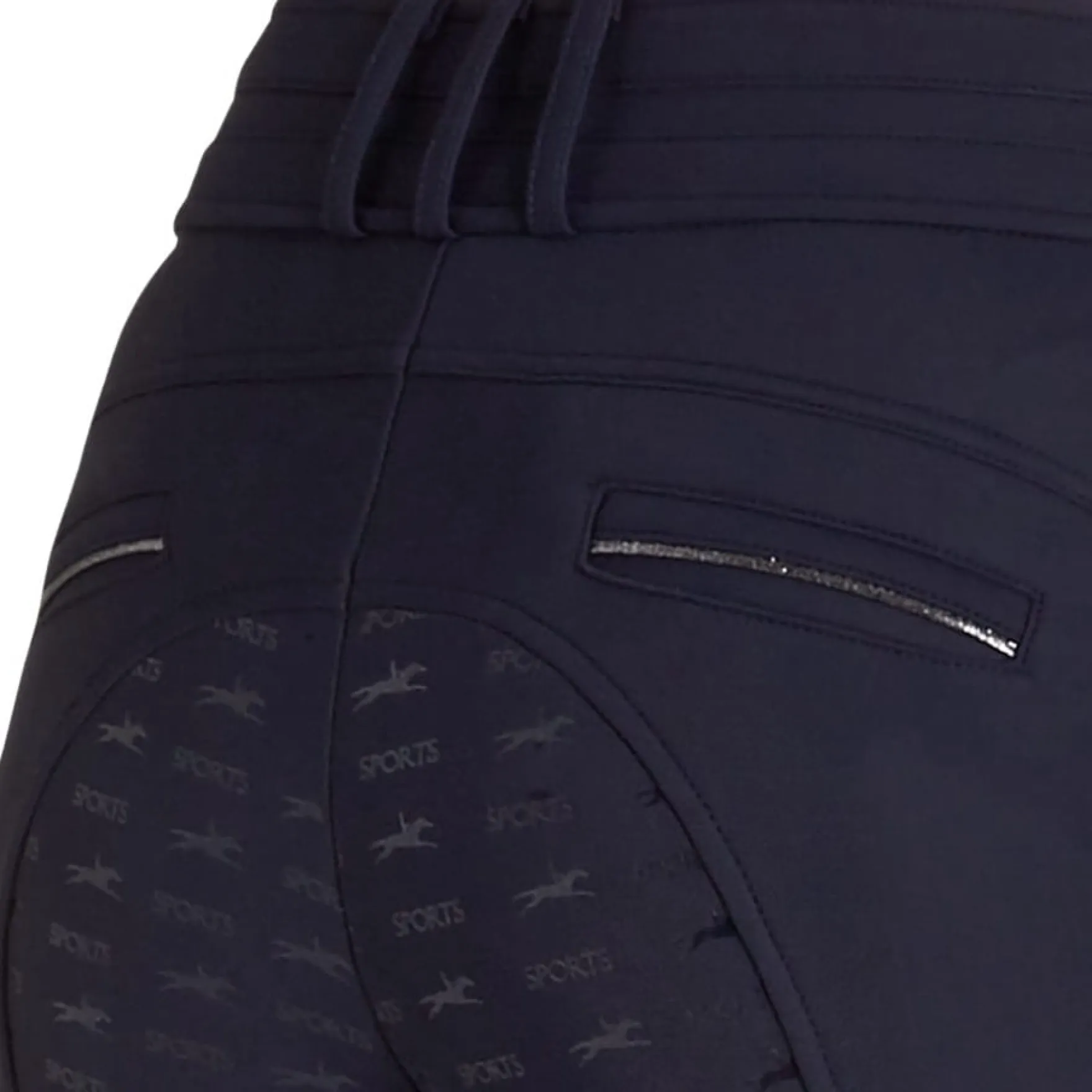 Reithose Damen Winter Heather, Winterreithose, Vollbesatz, Full-Grip