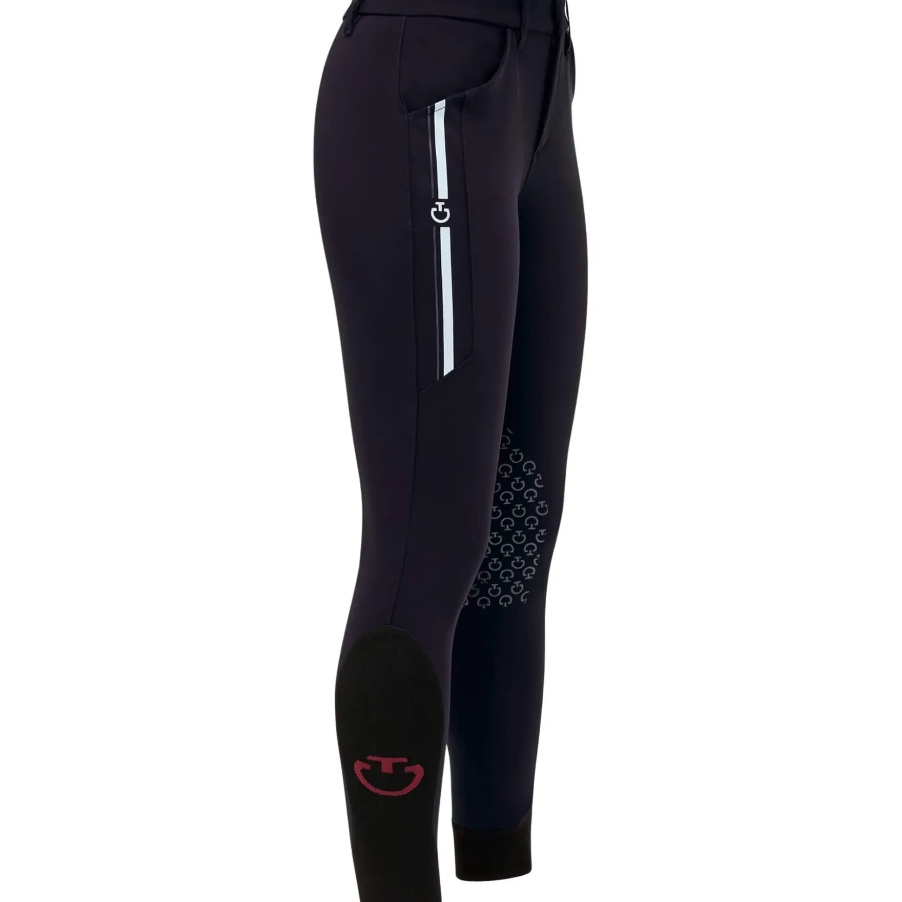 Reithose Kinder CT Orbit Print, Kniebesatz, Knee-Grip, UV-Schutz