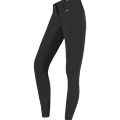Reithose Kinder Micro Sport Silikon High Waist, Vollbesatz, Full-Grip