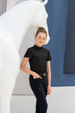 Reithose Mädchen Lilith GripTec, Vollbesatz, Full-Grip, High Waist