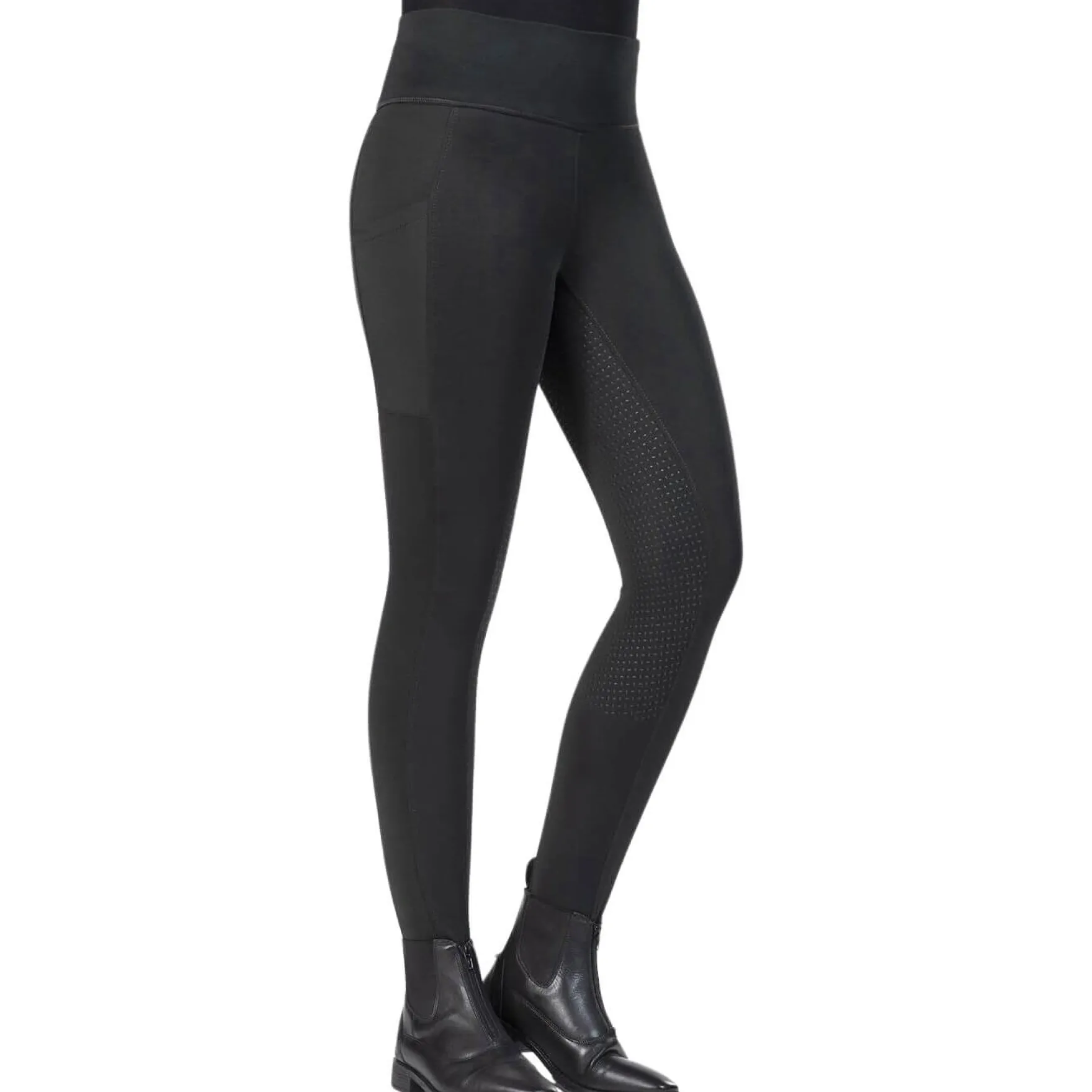 Reitleggings Damen Cosy Style, Vollbesatz, Full-Grip, Winterreitleggings