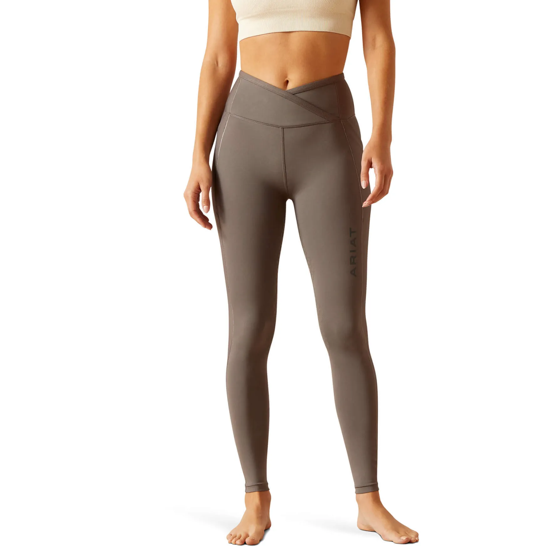 Reitleggings Damen Eos Chic, Teilbesatz, Half-Grip