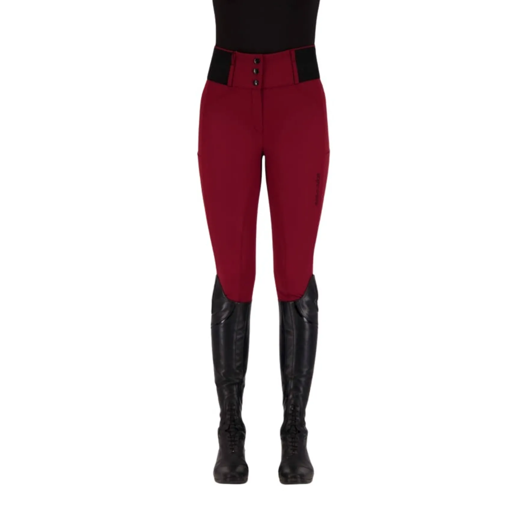 Reitleggings Damen ESAthletic HW22, Vollbesatz, Full-Grip Winterreithose, Softshell