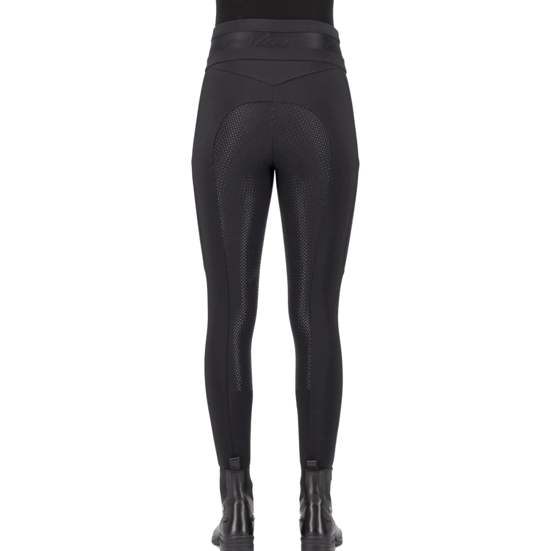 Reitleggings Damen ESImpress, Vollbesatz, Full-Grip