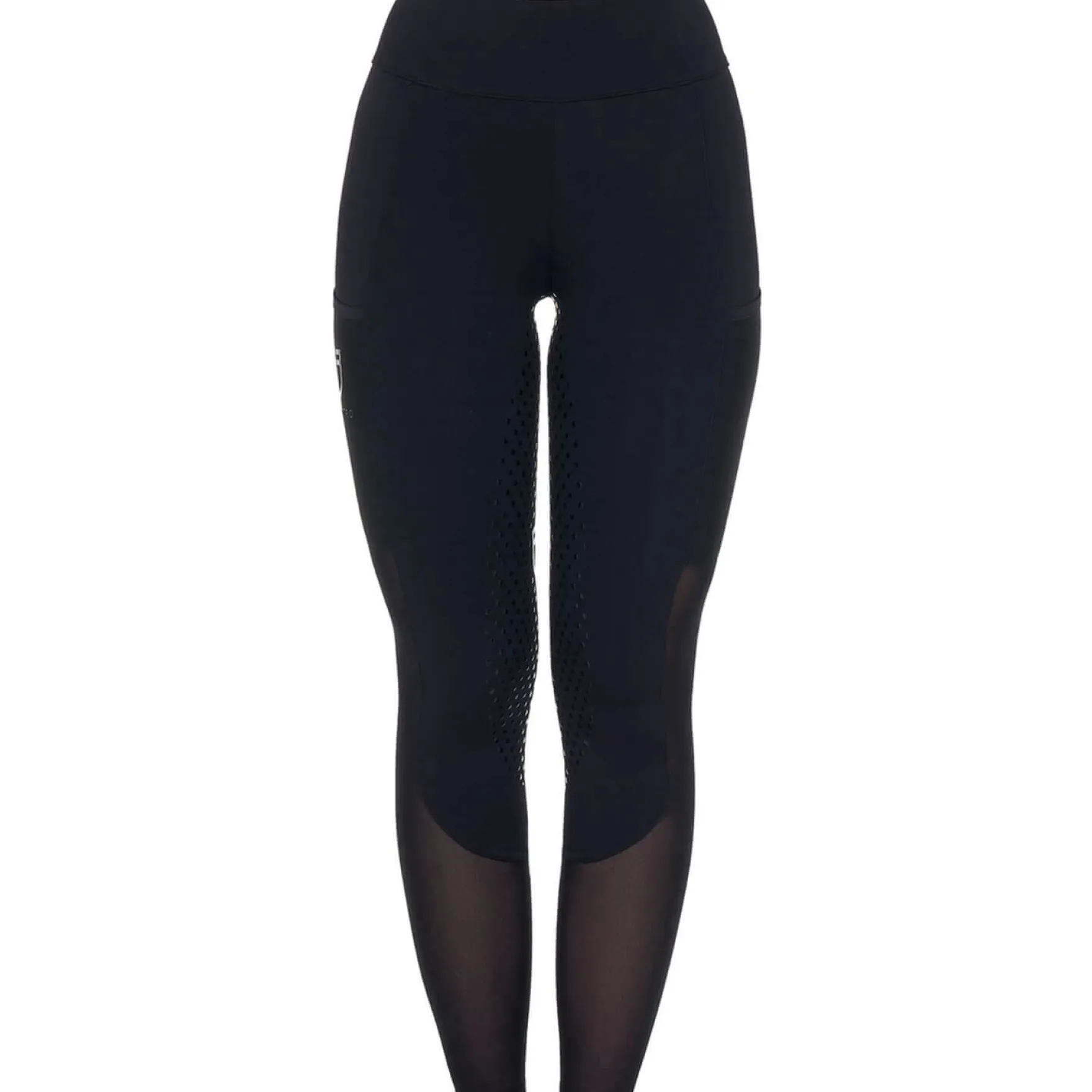 Reitleggings Damen Perforated Inserts, Vollbesatz, Full-Grip, Sommerreitleggings