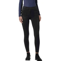 Reitleggings Damen Premium, Kompression, Vollbesatz, Full-Grip