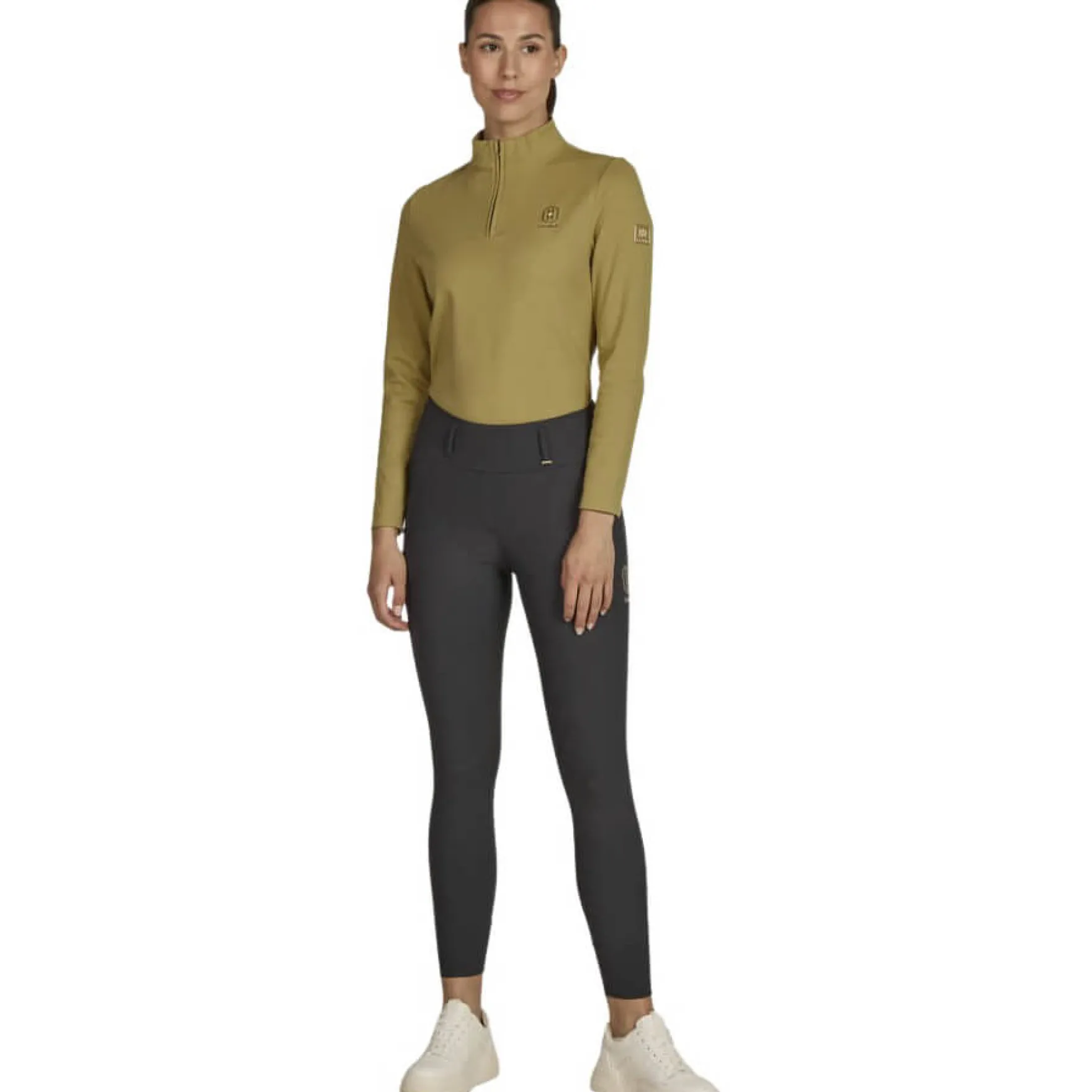 Reitleggings Damen Pro Heritage Fanatics 25/26, Vollbesatz, Full-Grip, Winterreitleggings