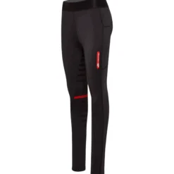 Reitleggings Damen Reggings R1 Mid Season, Kniebesatz, Knee-Grip