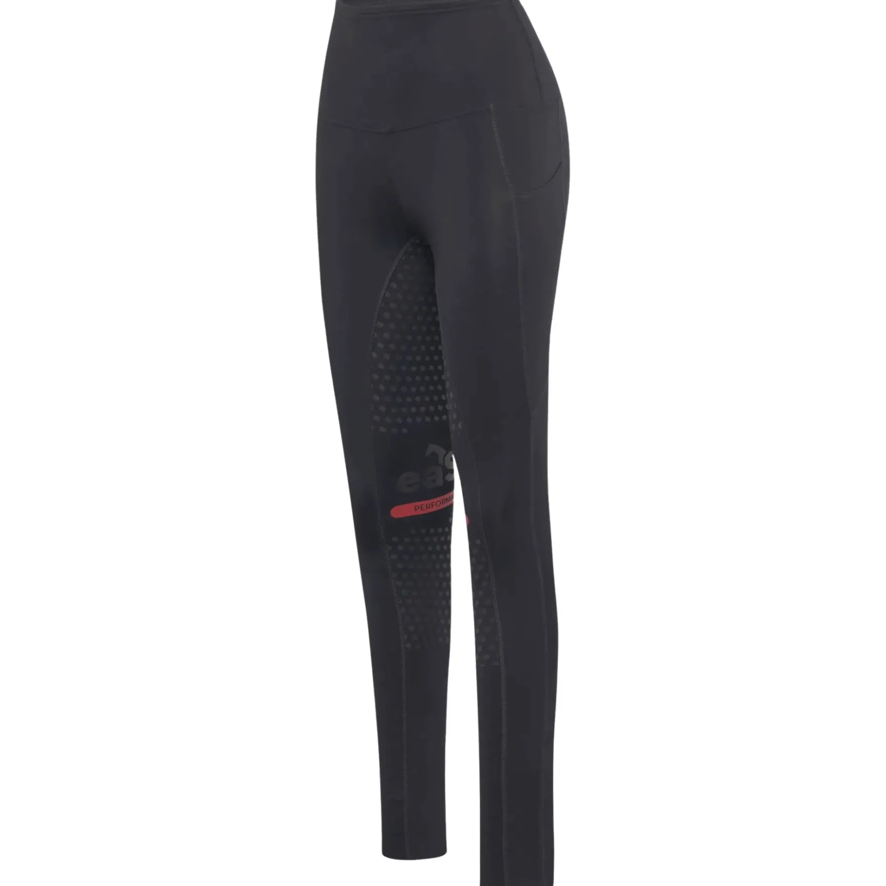 Reitleggings Damen Reggings R1 Highwaist Light Winter, Vollbesatz, Full-Grip