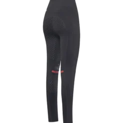 Reitleggings Damen Reggings R1 Highwaist Light Winter, Vollbesatz, Full-Grip