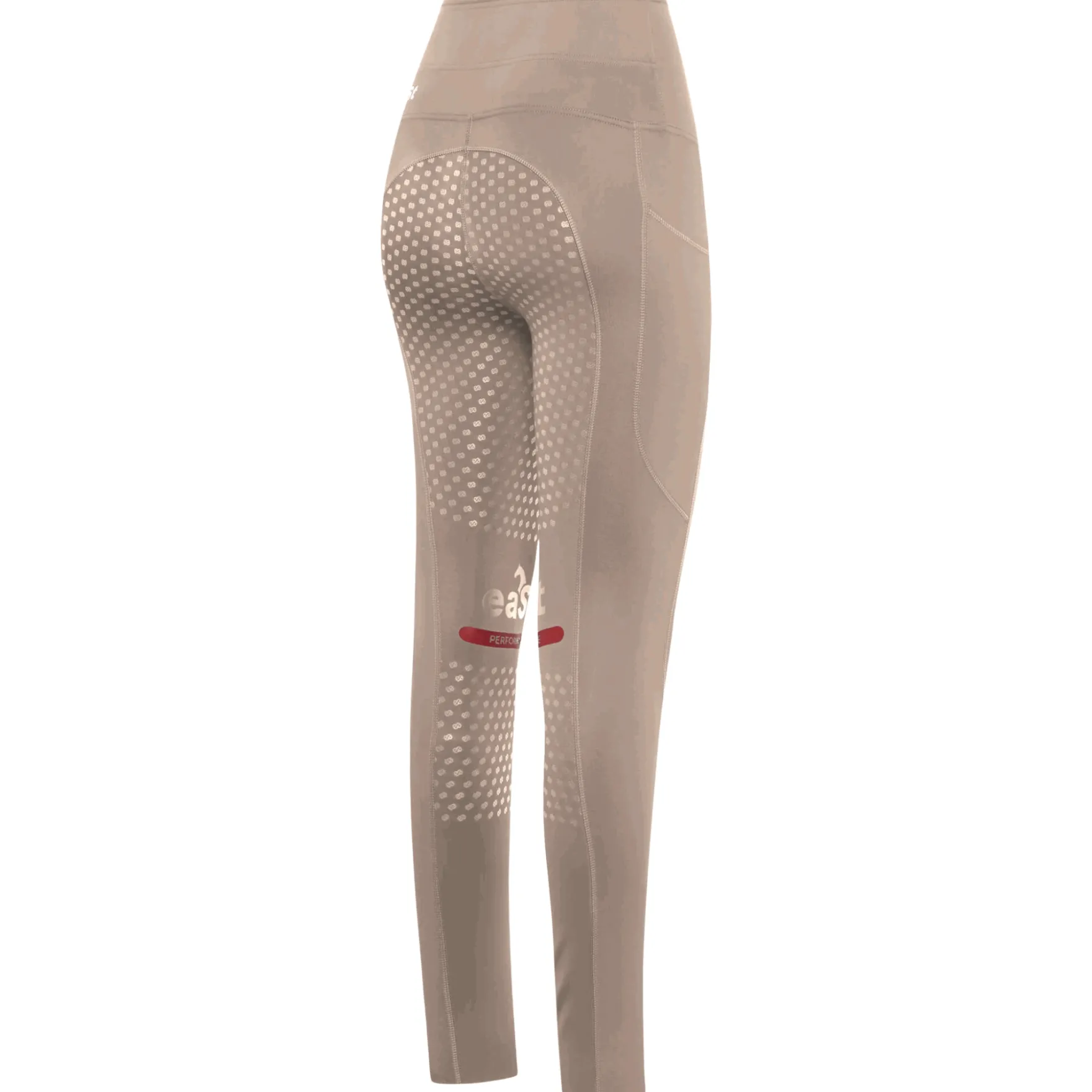Reitleggings Damen Reggings R1 Light High Waist Winter HW26, Vollbesatz, Full-Grip