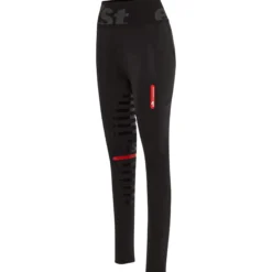 Reitleggings Damen Reggings R1 High Waist, Vollbesatz, Full-Grip