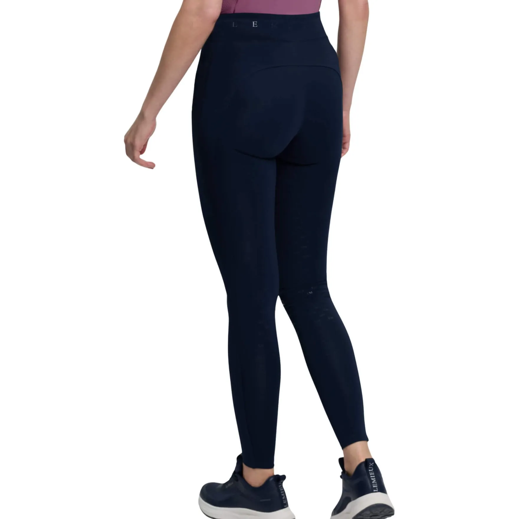 Reitleggings Damen Simone Cross Over FS26, Teilbesatz, Half-Grip