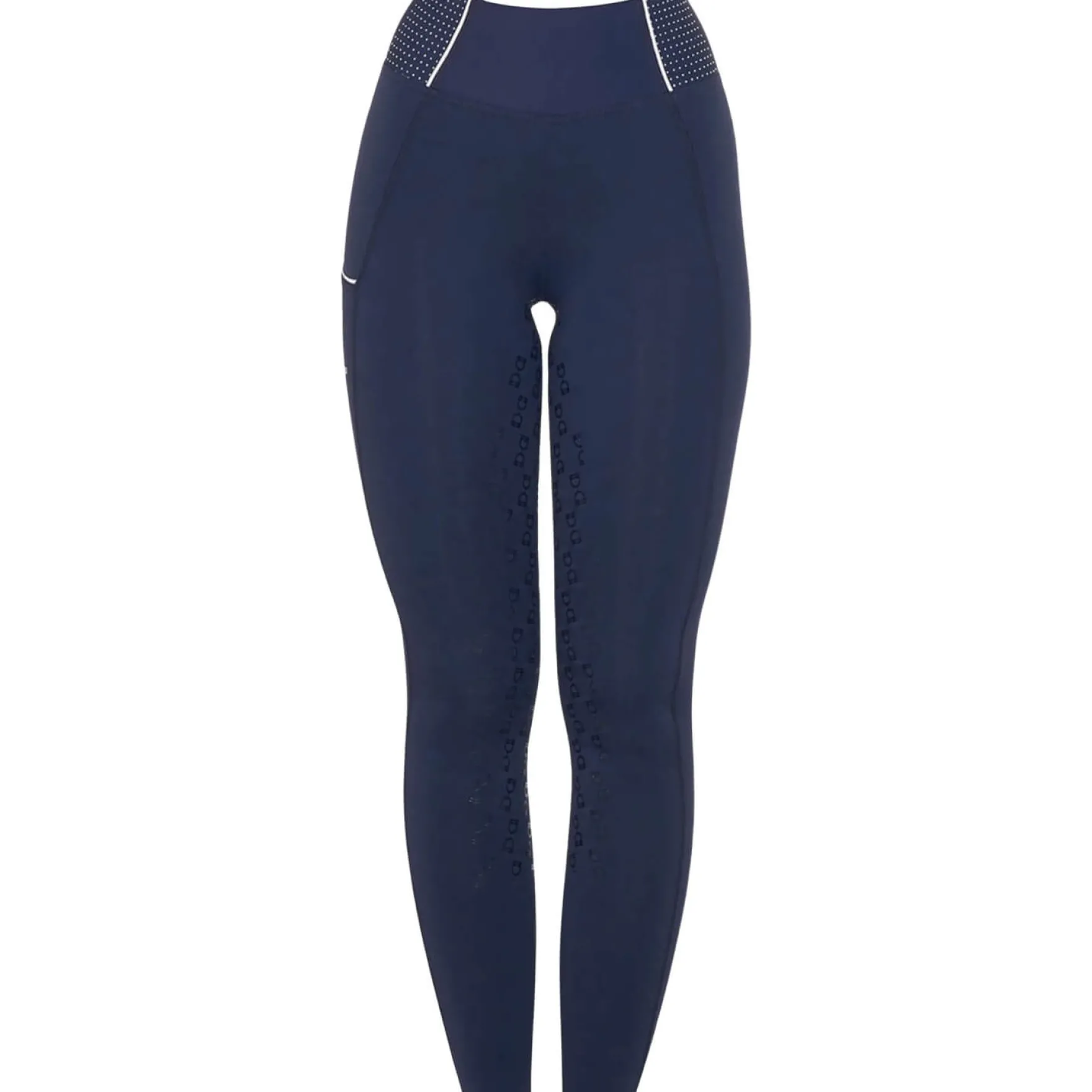 Reitleggings Damen Slim Fit Rhinestones, Vollbesatz, Full-Grip, High Waist