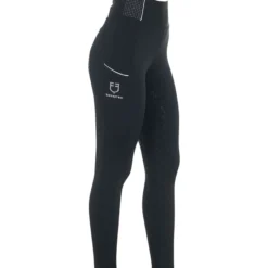 Reitleggings Damen Slim Fit Rhinestones FS26, Vollbesatz, Full-Grip, High Waist
