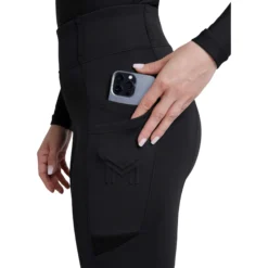 Reitleggings Damen Tech, Vollbesatz, Full-Grip, High Waist