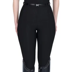 Reitleggings Damen Velya, Vollbesatz, Full-Grip, mit Gürtel
