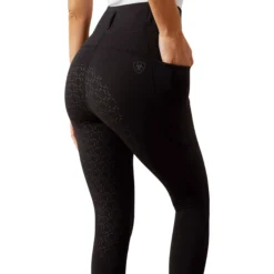 Reitleggings Damen Venture 2.0 Thermal HW25, Teilbesatz, Half-Grip, Thermoreitleggings