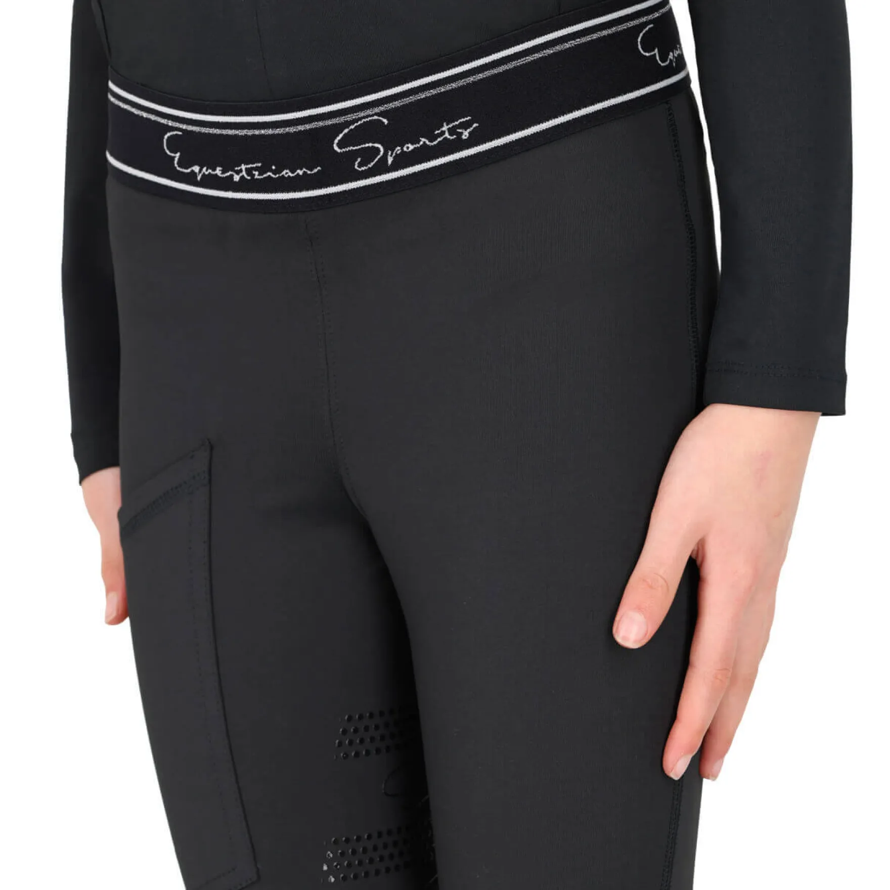 Reitleggings Kinder Eden, Vollbesatz, Full-Grip