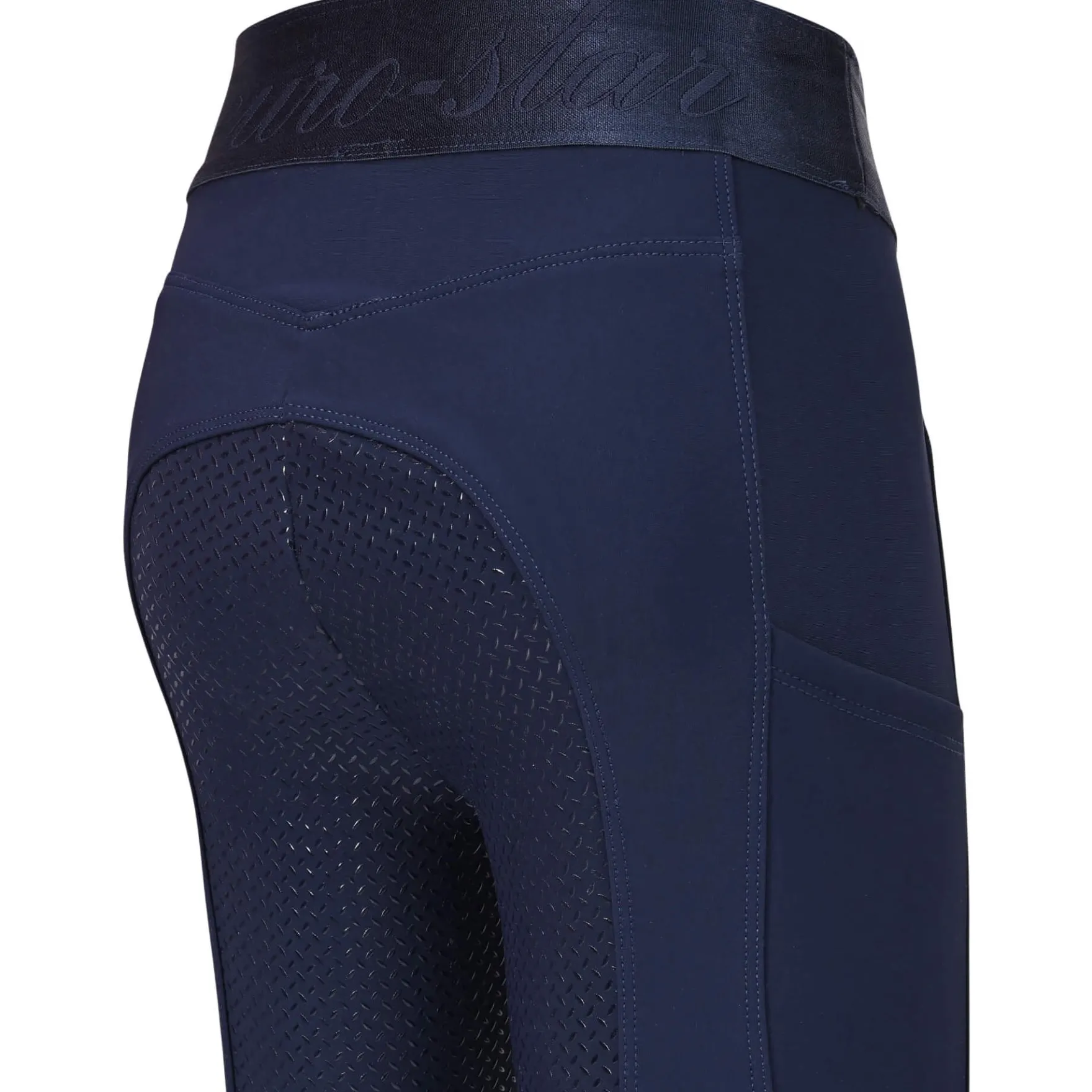 Reitleggings Kinder ESImpress, Vollbesatz, Full-Grip, High Waist