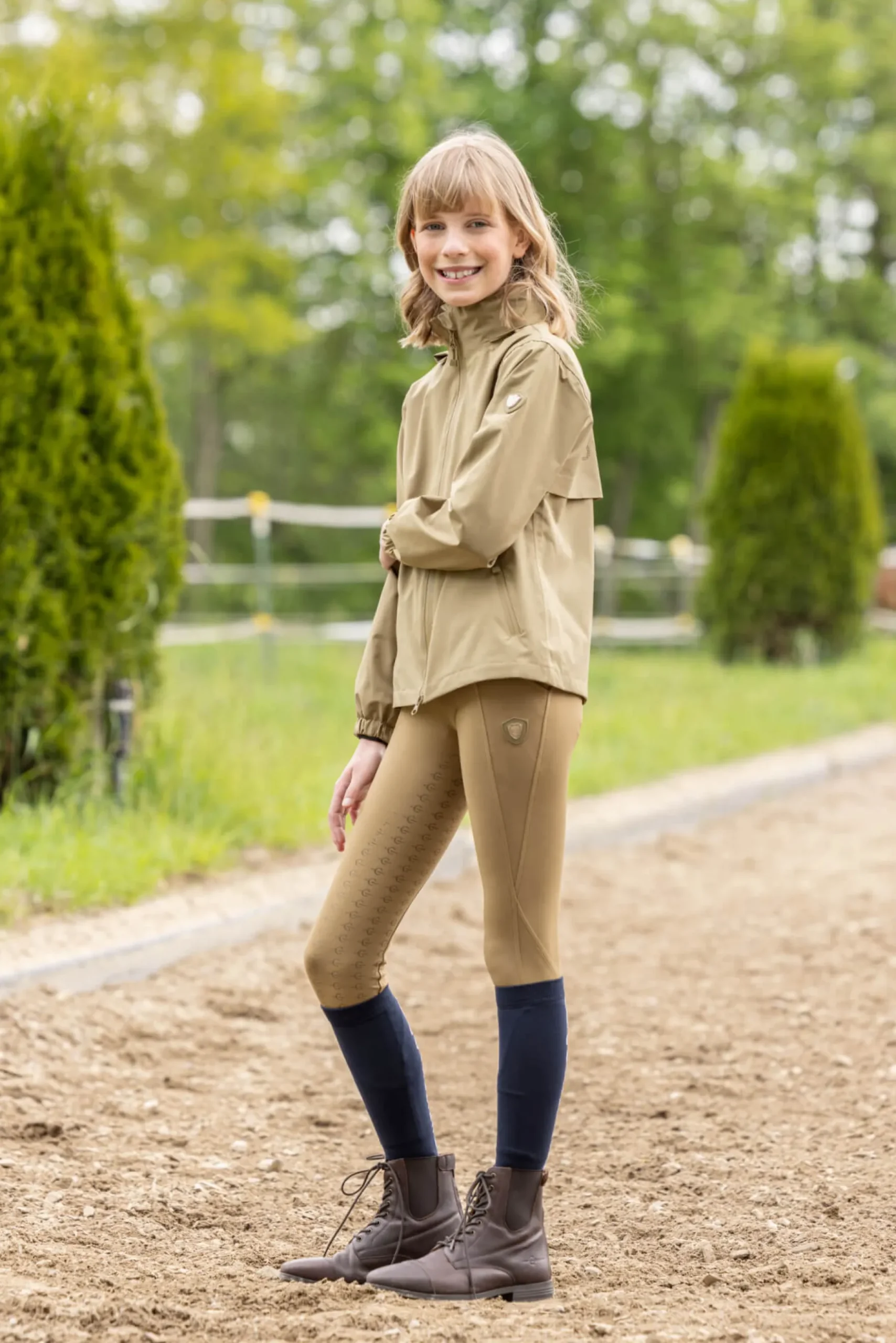 Reitleggings Kinder FS26, Vollbesatz, Full-Grip, Turnierreitleggings