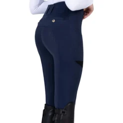 Reitleggings Kinder Tech, Vollbesatz, Full-Grip, High Waist