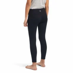 Reitleggings Kinder Venture Thermal, Thermoreitleggings, Kompression, Teilbesatz, Half-Grip