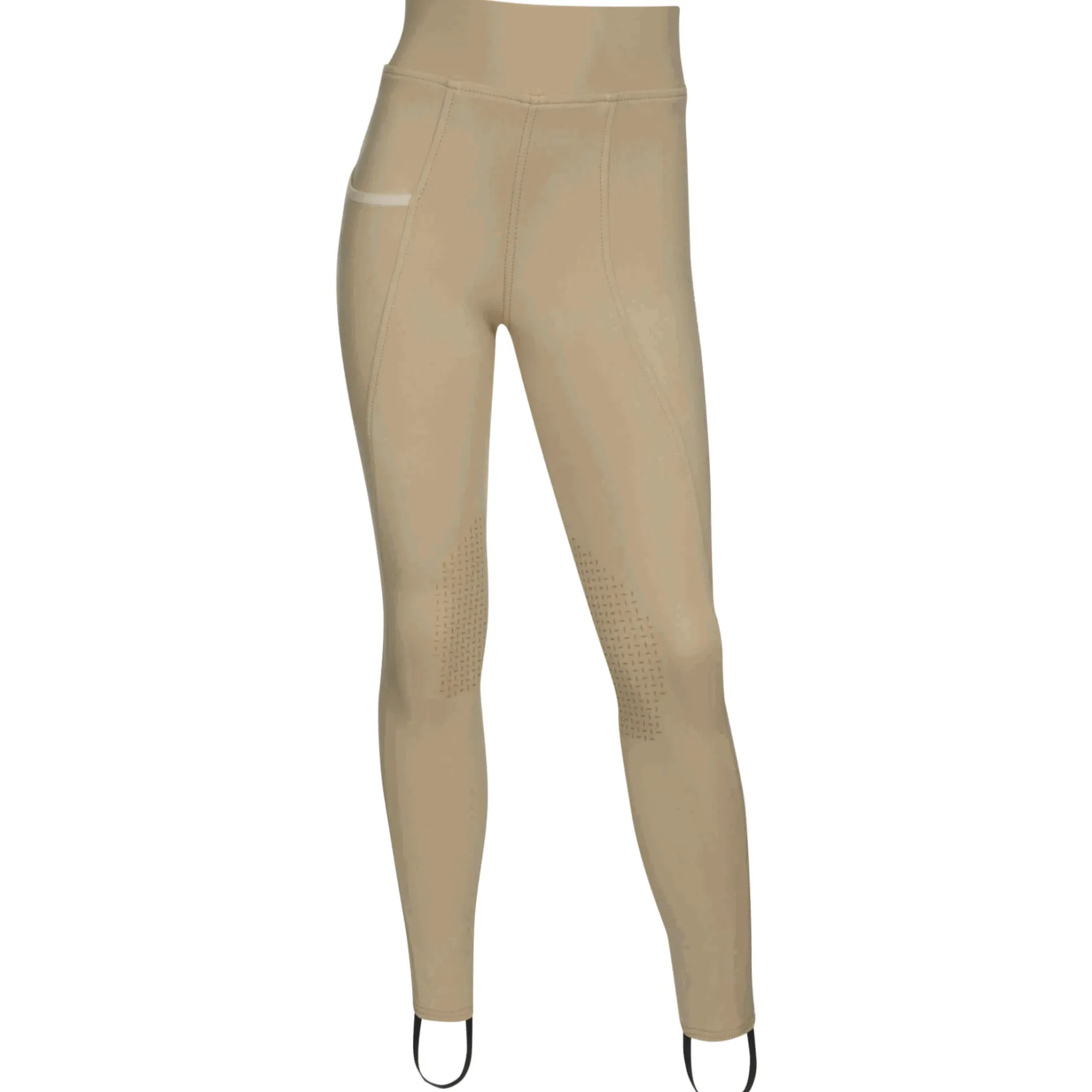 Reitleggings Kinder YR Pull On, Kniebesatz, Knee-Grip, High Waist