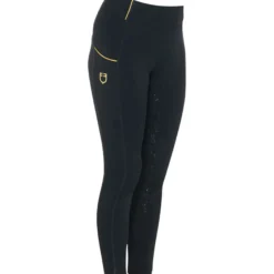Reitleggings Mädchen Fleece Lining, Vollbesatz, Full-Grip, High Waist, Winterrreitleggings