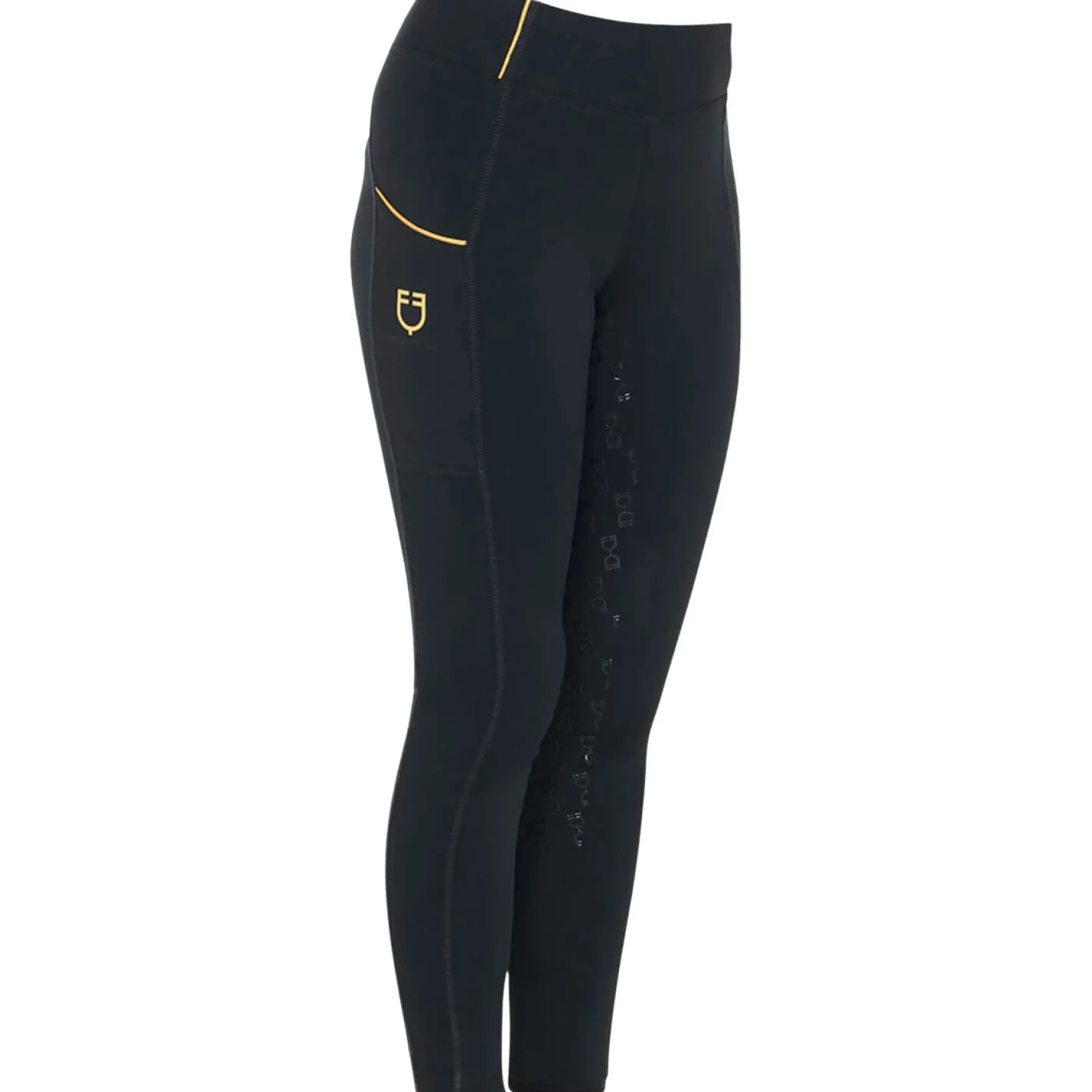 Reitleggings Mädchen Fleece Lining, Vollbesatz, Full-Grip, High Waist, Winterrreitleggings